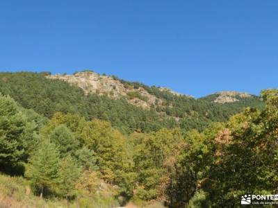 Valle Hermoso - Pinar del Espaldar; garganta del infierno jerte cova tallada ruta sendas del riaza e